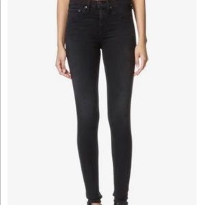 Rag & Bone High Rise Legging in Washed Black size 27